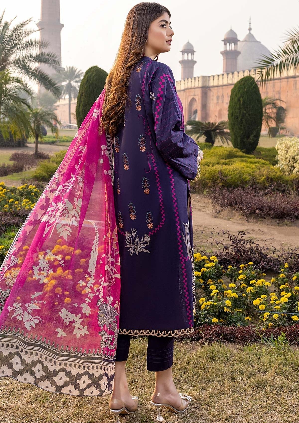 Summer Dress - Qaus - Rang-e-Bahr - QRB#2C available at Saleem Fabrics Traditions