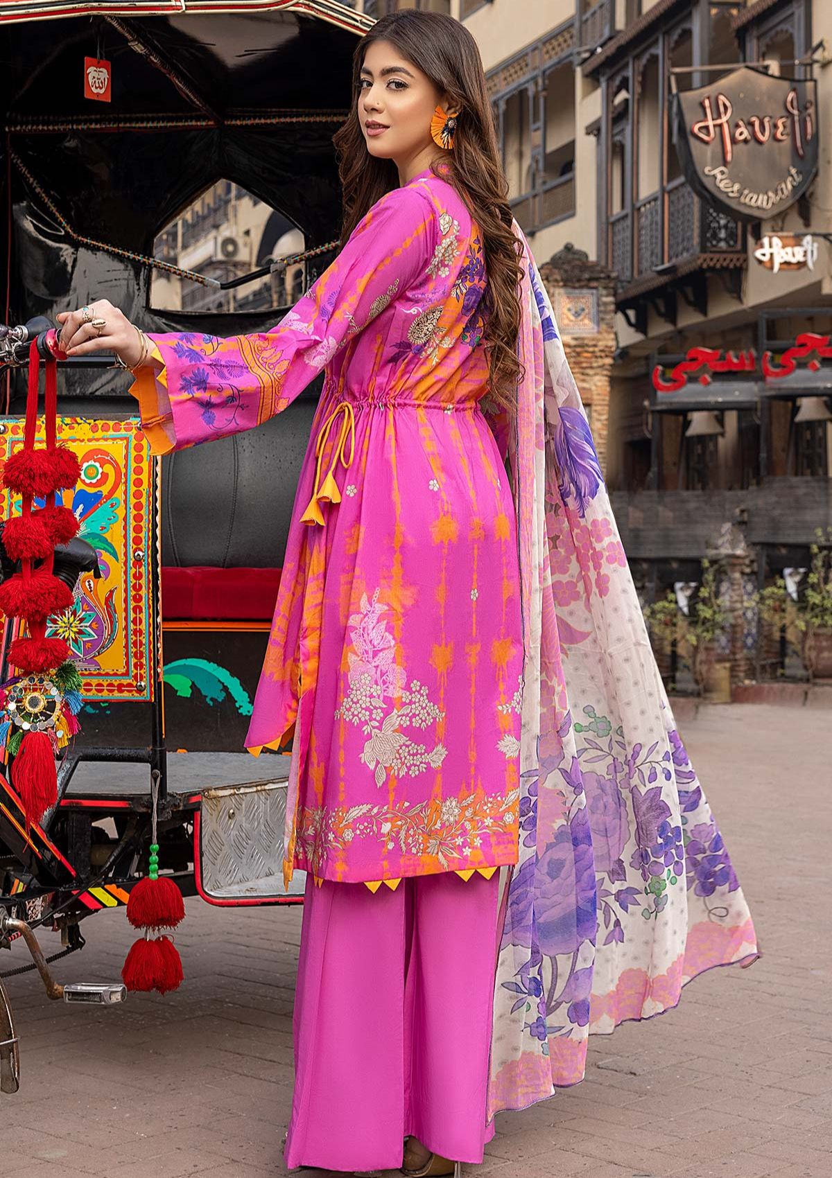Summer Dress - Qaus - Rang-e-Bahr - QRB#3B available at Saleem Fabrics Traditions