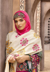Winter Collectiion - Dua - Gul-e-Zarki - Indigo - IWD#02 available at Saleem Fabrics Traditions