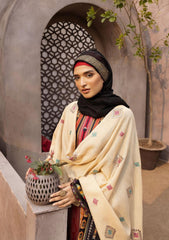 Winter Collectiion - Dua - Gul-e-Zarki - Indigo - IWD#10 available at Saleem Fabrics Traditions