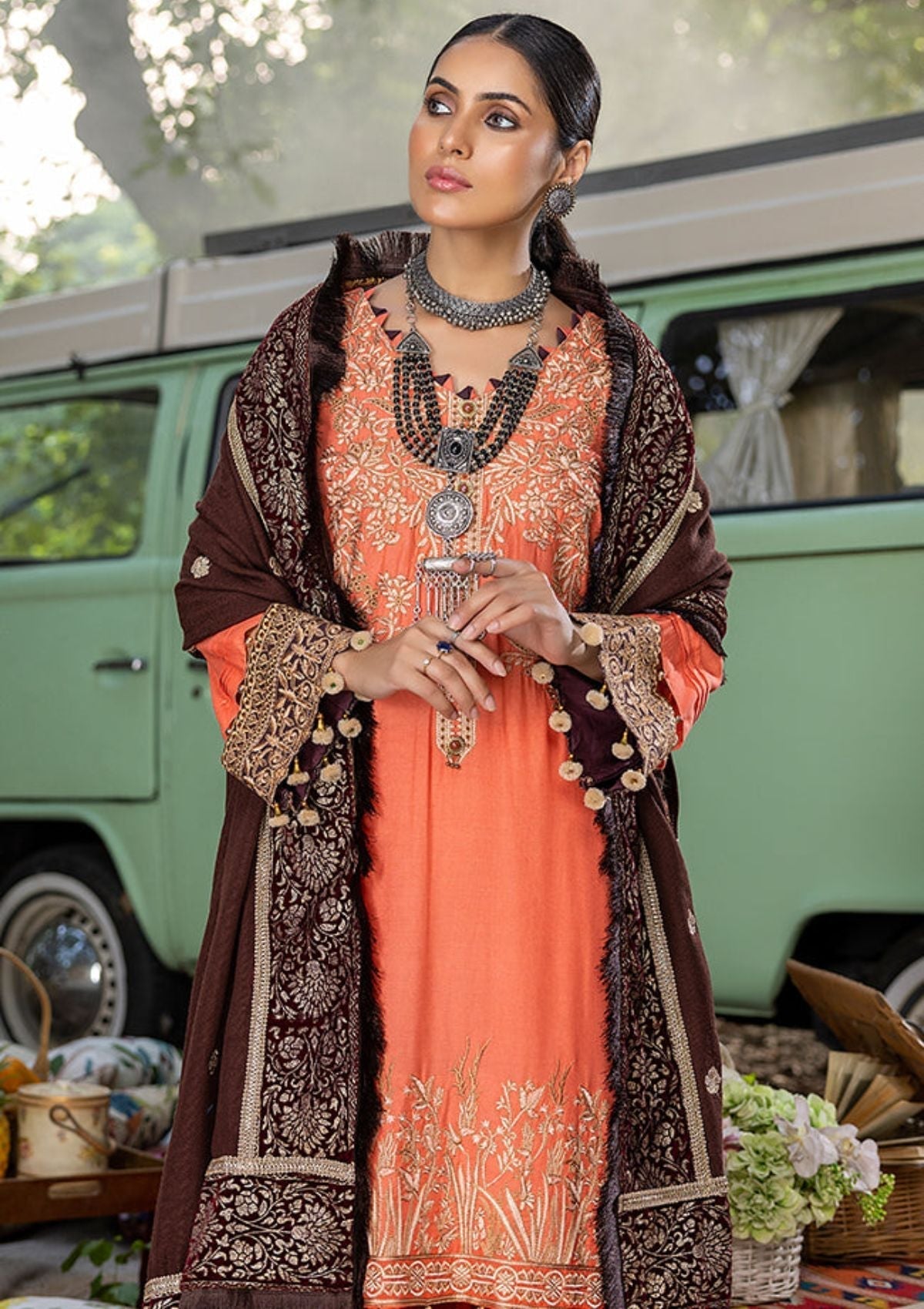 Winter Collection - AL Zohaib - Wintry Breeze - D#4 available at Saleem Fabrics Traditions