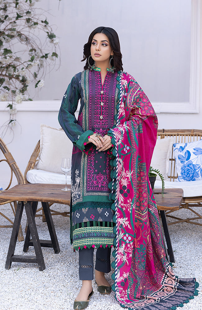 Winter Collection - Al Zohaib - Wintry - Soiree - D#1 available at Saleem Fabrics Traditions