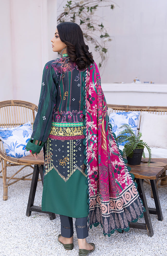 Winter Collection - Al Zohaib - Wintry - Soiree - D#1 available at Saleem Fabrics Traditions