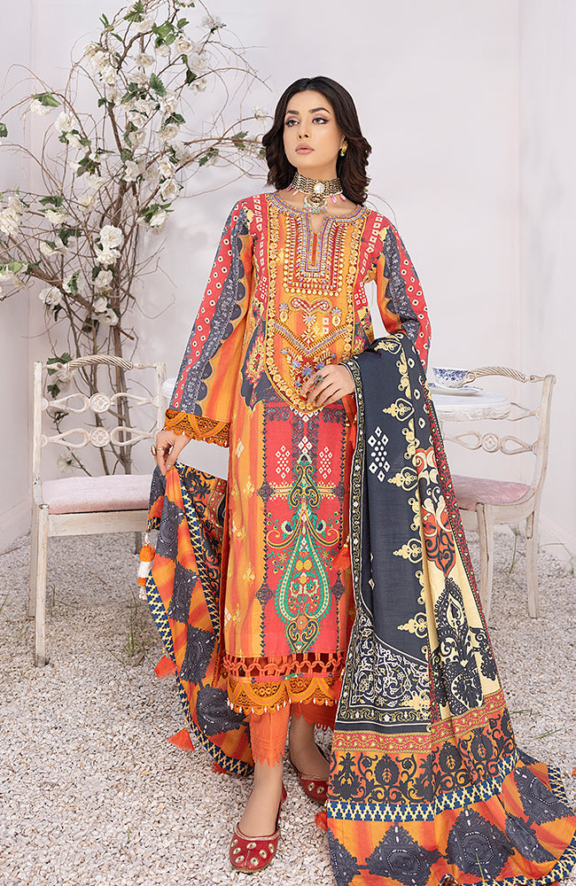 Winter Collection - Al Zohaib - Wintry - Soiree - D#2 available at Saleem Fabrics Traditions