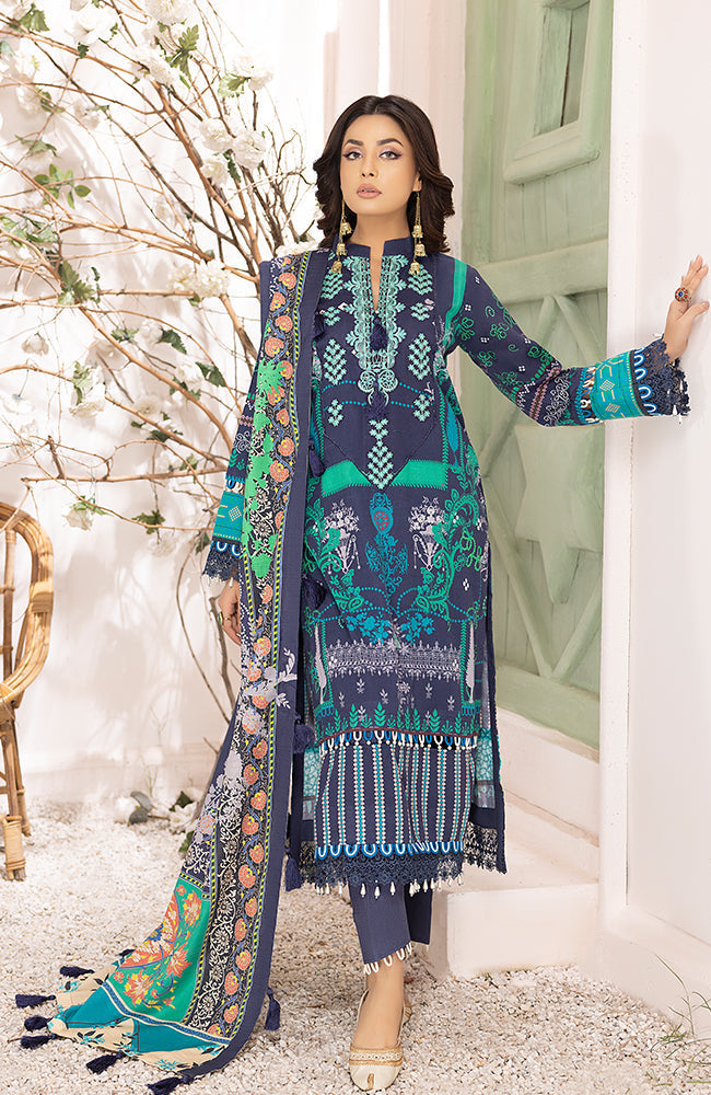Winter Collection - Al Zohaib - Wintry - Soiree - D#3 available at Saleem Fabrics Traditions