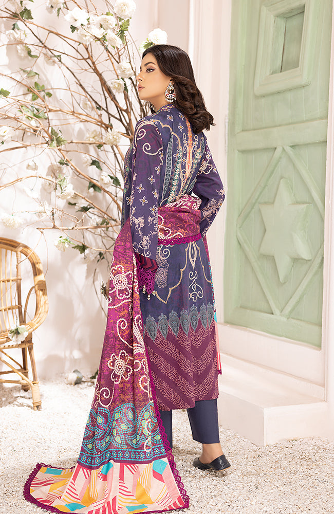 Winter Collection - Al Zohaib - Wintry - Soiree - D#5 available at Saleem Fabrics Traditions