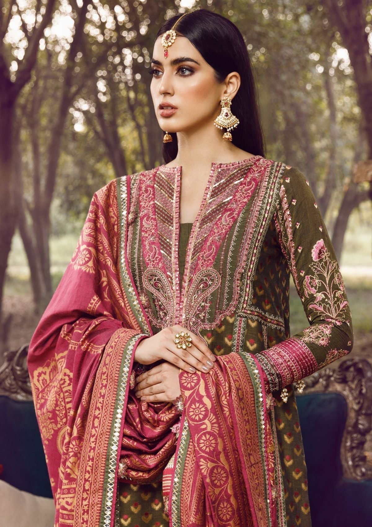 Winter Collection - Anaya - Ankara - AEL#02 (Nour) available at Saleem Fabrics Traditions