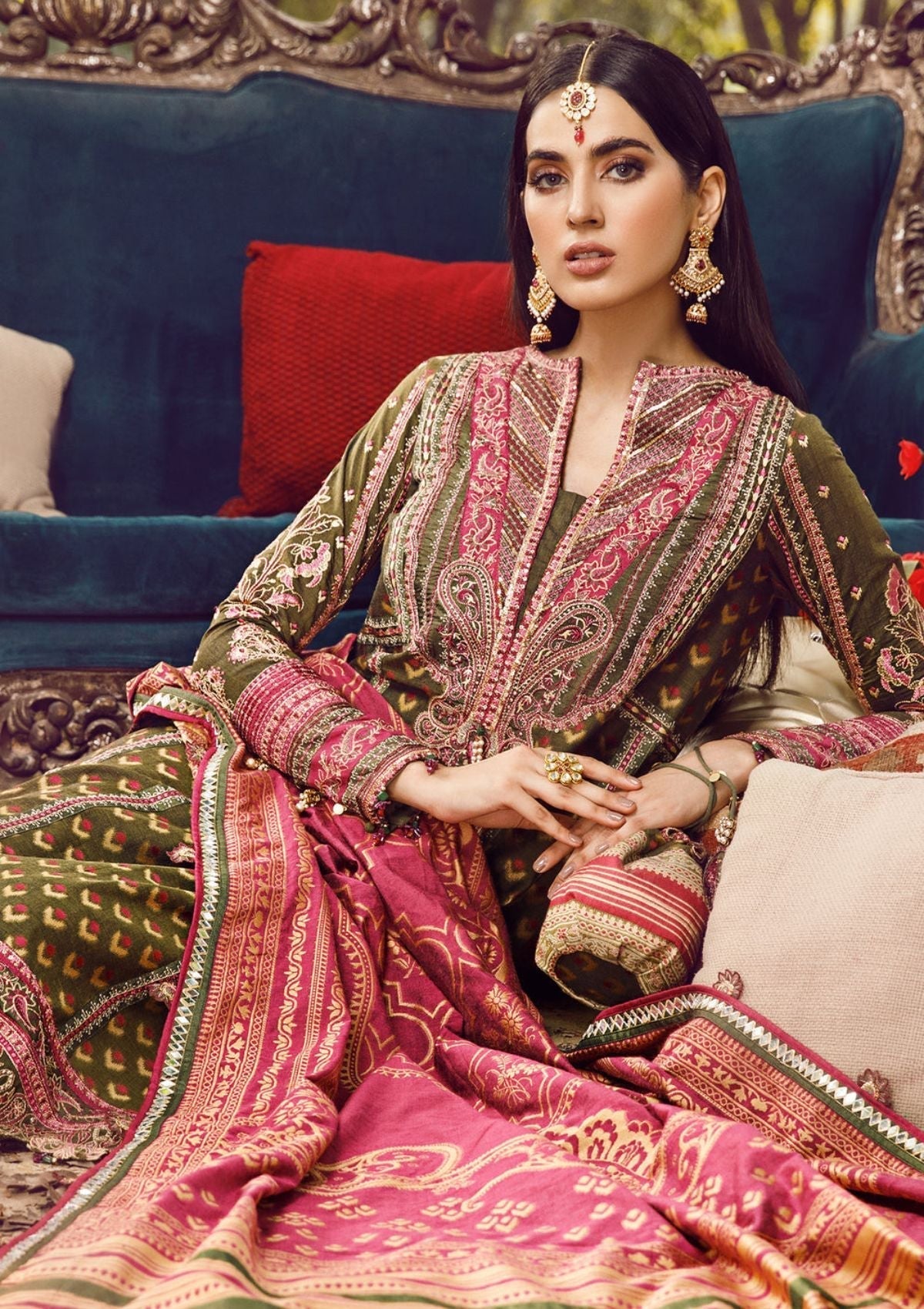 Winter Collection - Anaya - Ankara - AEL#02 (Nour) available at Saleem Fabrics Traditions