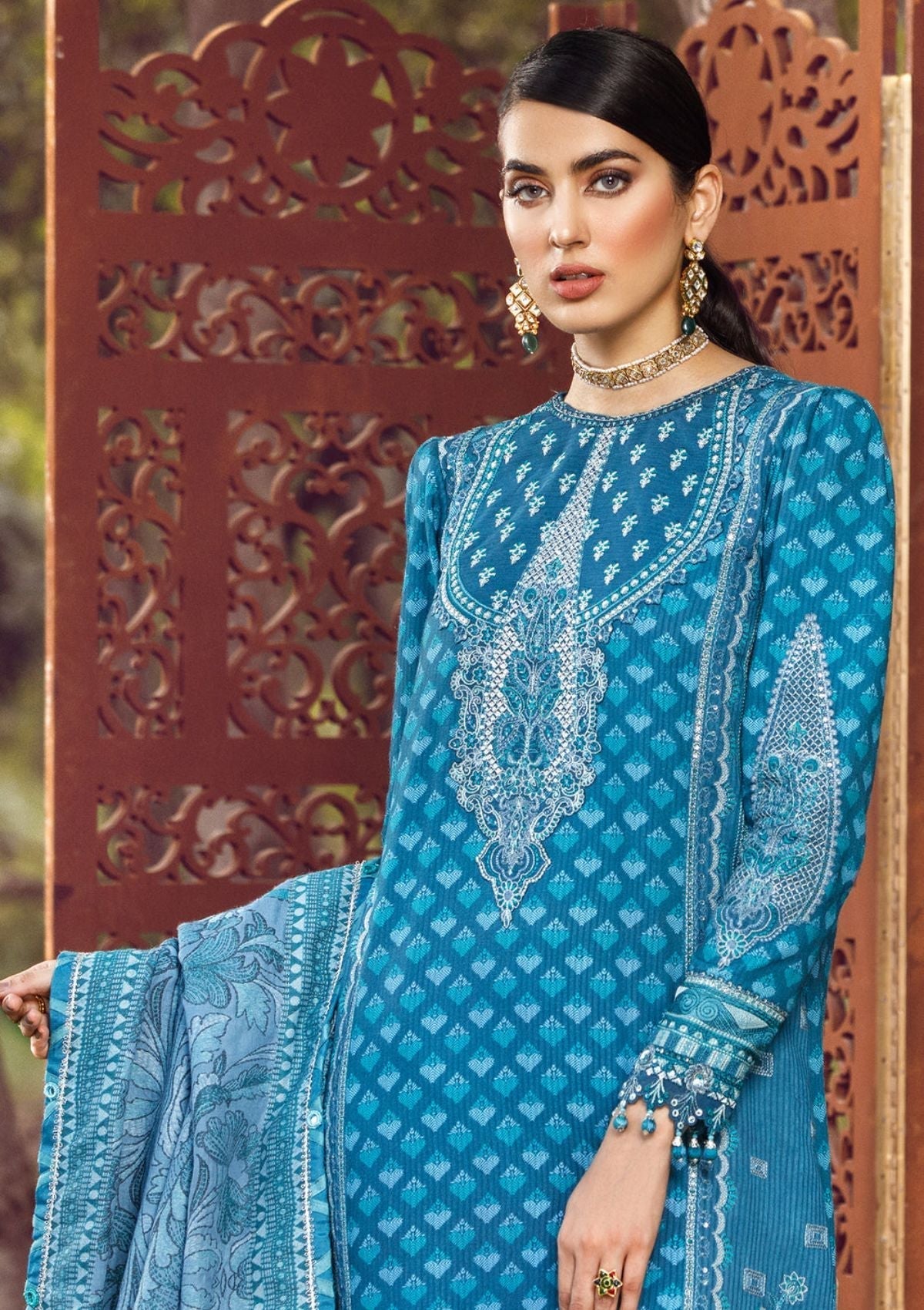 Winter Collection - Anaya - Ankara - AEL#04 (Farah) available at Saleem Fabrics Traditions
