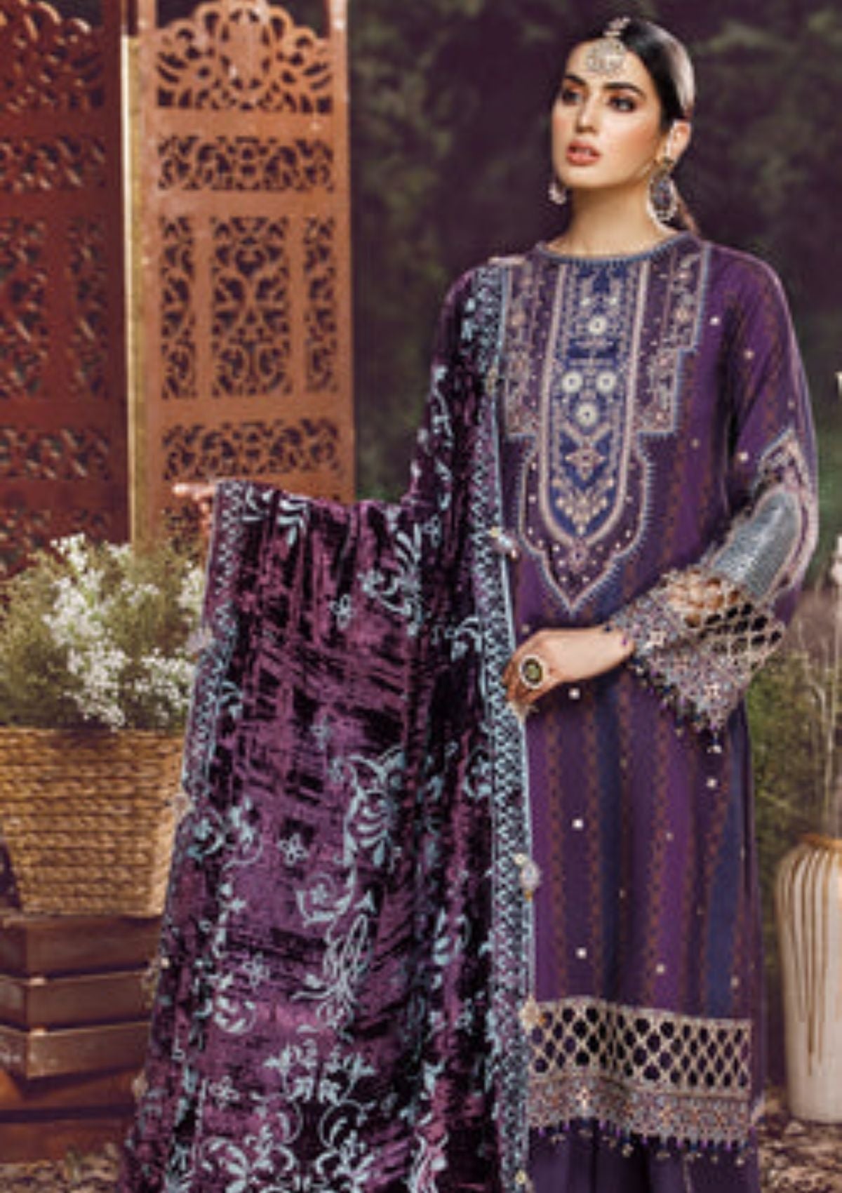 Winter Collection - Anaya - Ankara - AEL#06 (Hala) available at Saleem Fabrics Traditions