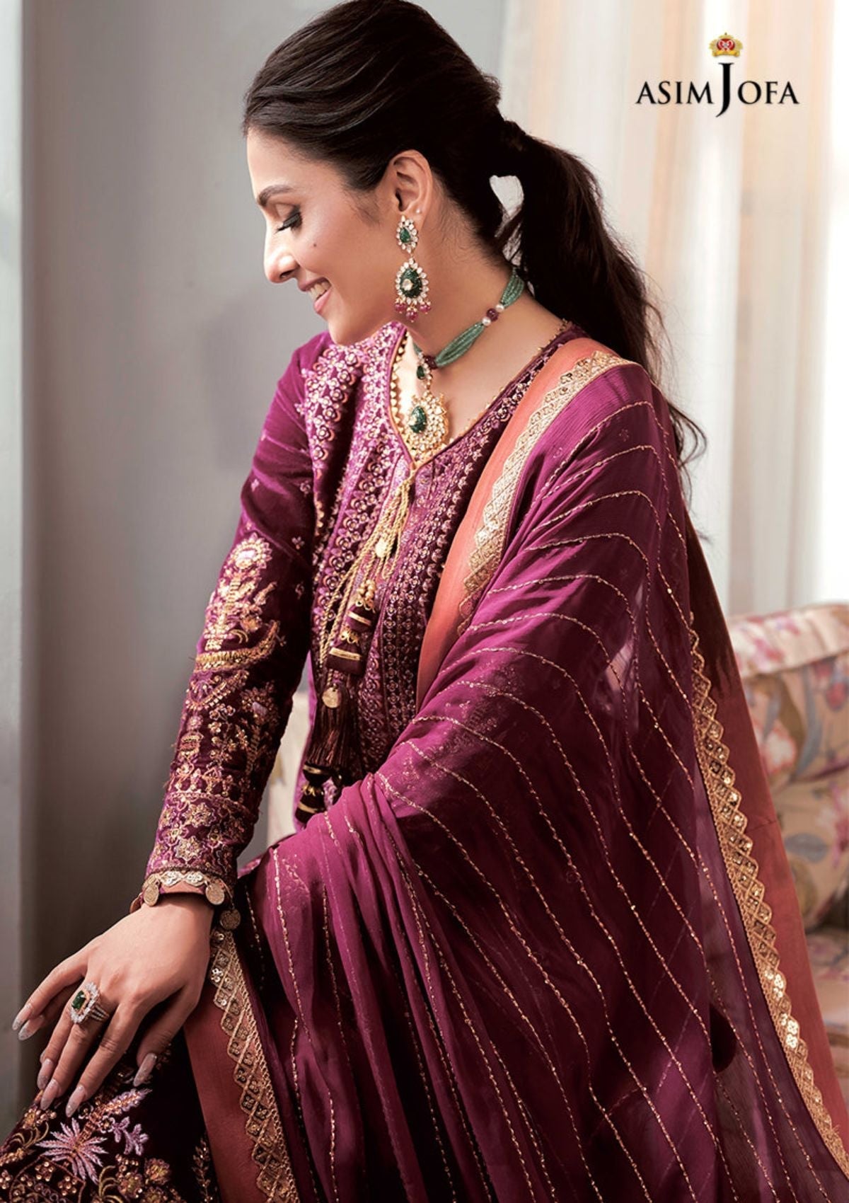 Winter Collection - Asim Jofa - Ayeza Edit - AJAM#10 available at Saleem Fabrics Traditions