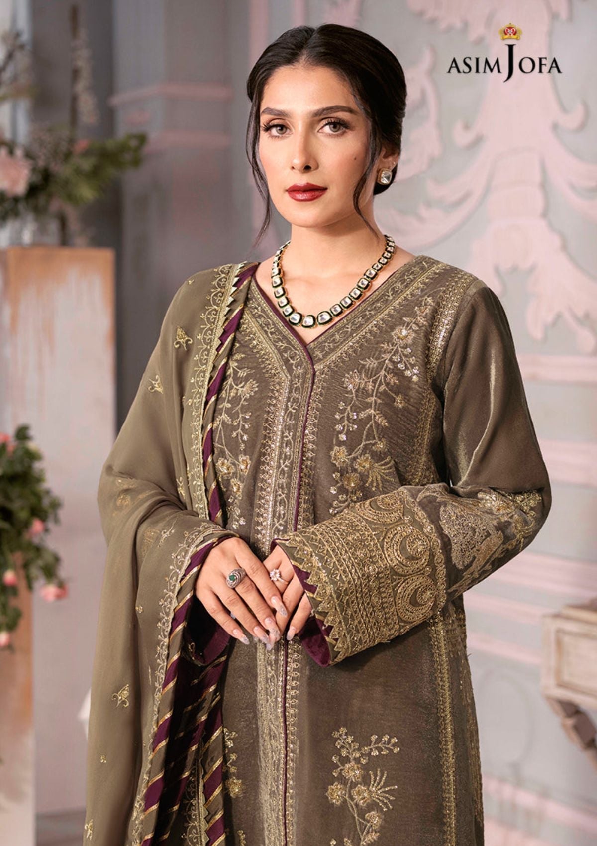 Winter Collection - Asim Jofa - Ayeza Edit - AJAM#3 available at Saleem Fabrics Traditions