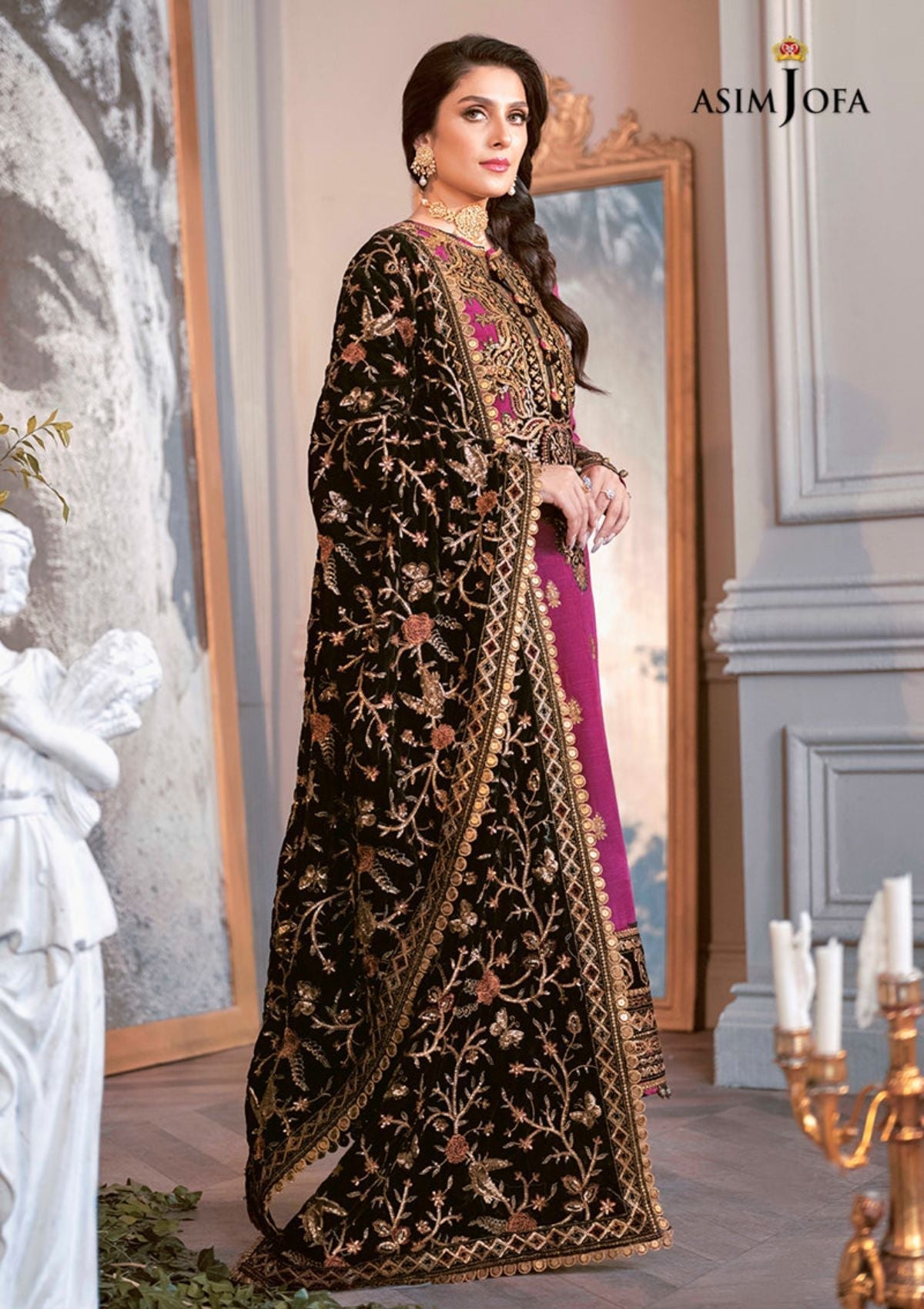 Winter Collection - Asim Jofa - Ayeza Edit - AJAM#4 available at Saleem Fabrics Traditions