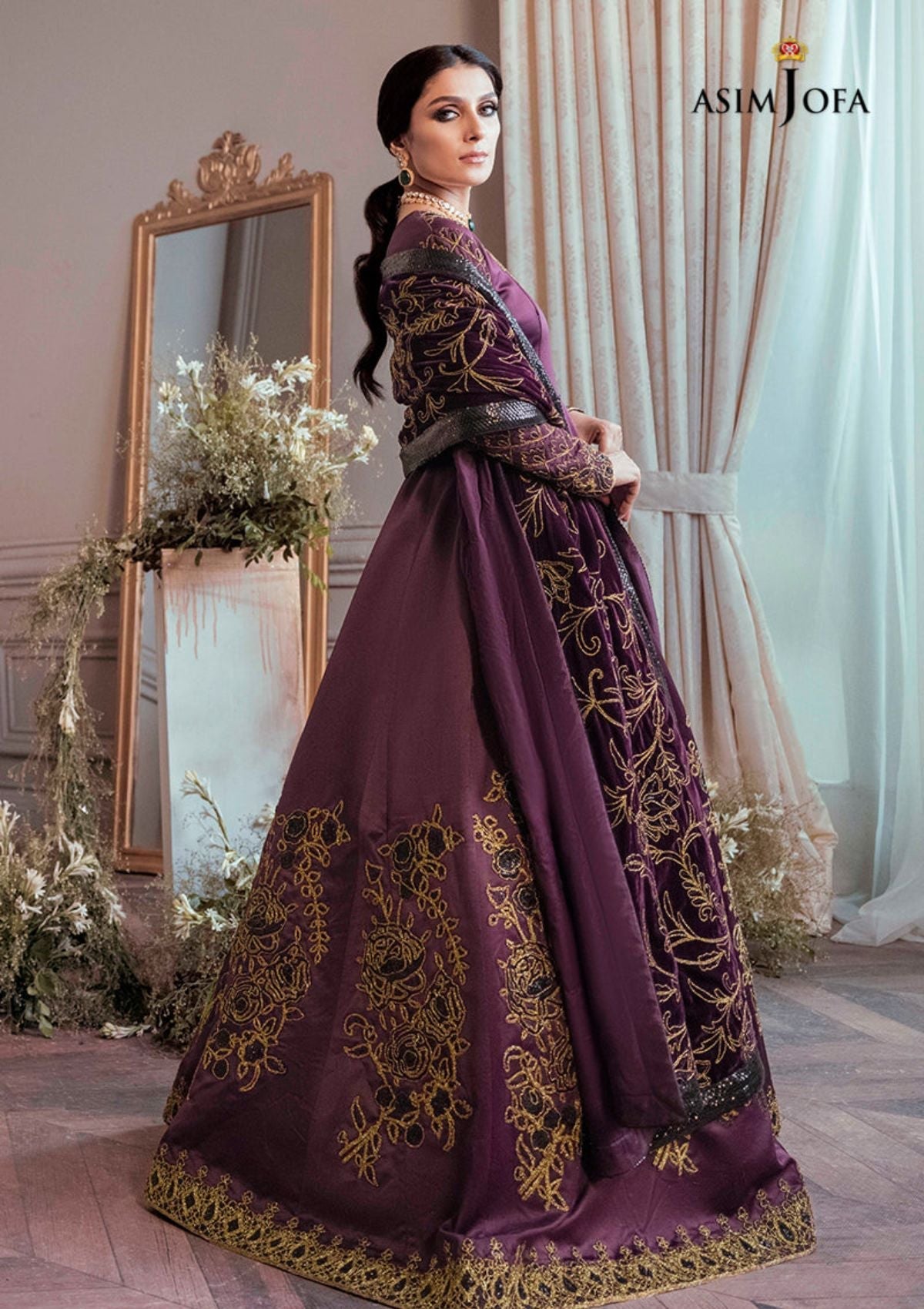 Winter Collection - Asim Jofa - Ayeza Edit - AJAM#6 available at Saleem Fabrics Traditions