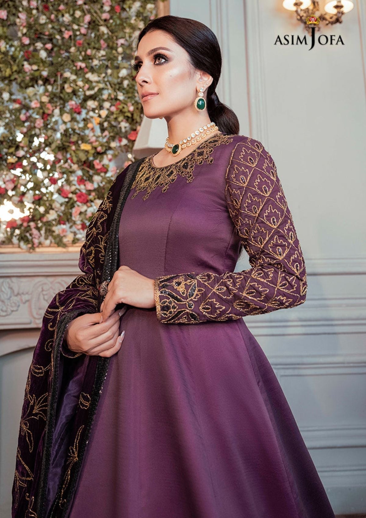 Winter Collection - Asim Jofa - Ayeza Edit - AJAM#6 available at Saleem Fabrics Traditions