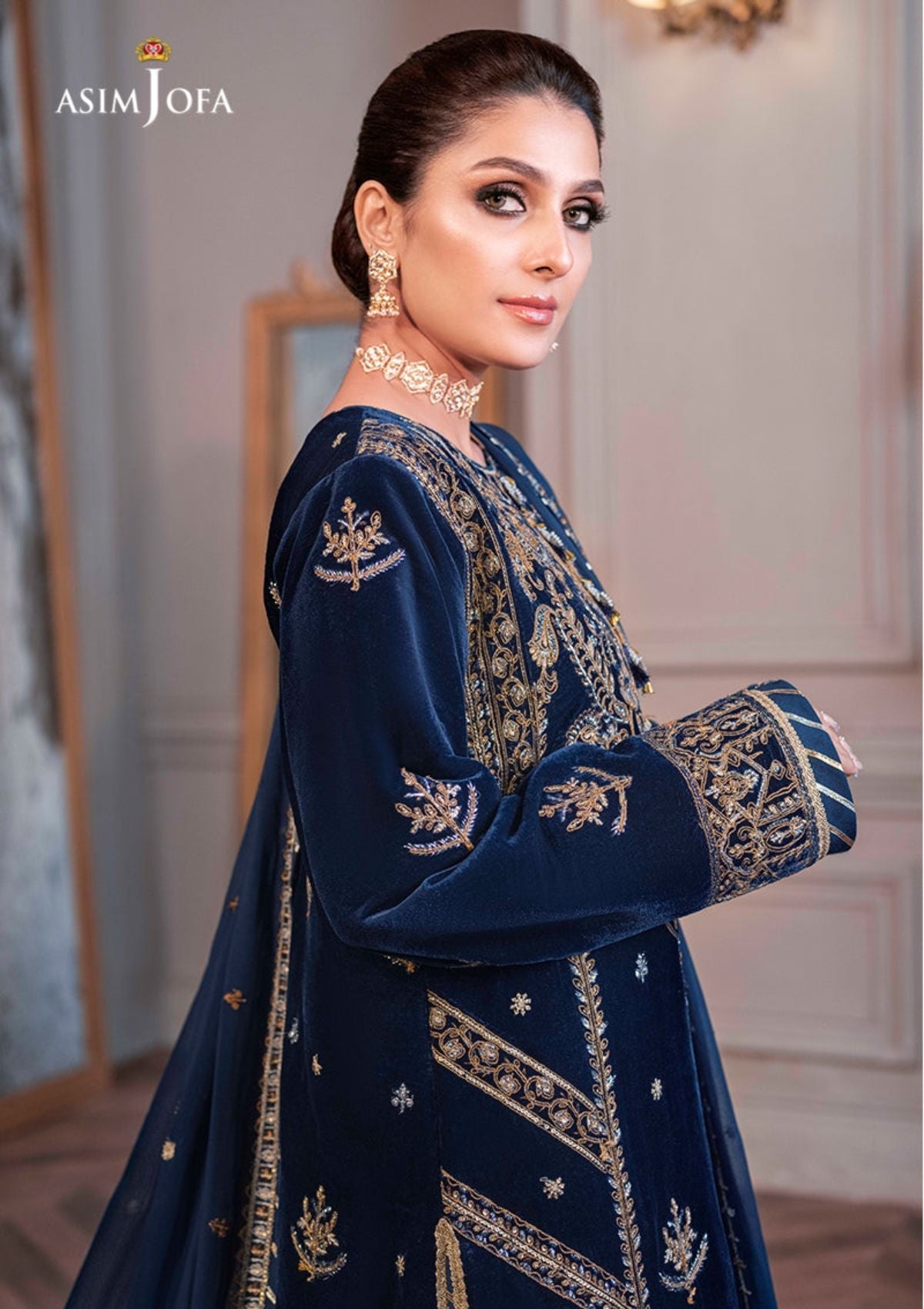 Winter Collection - Asim Jofa - Ayeza Edit - AJAM#8 available at Saleem Fabrics Traditions