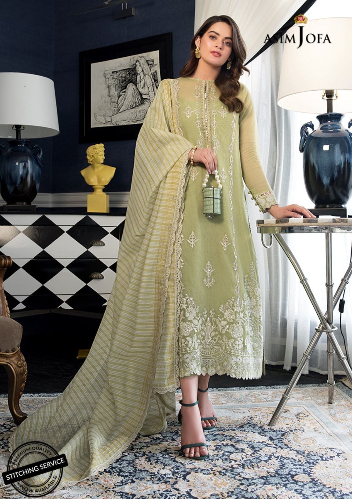Winter Collection - Asim Jofa - Iqra & Minal - AJIM#10 available at Saleem Fabrics Traditions