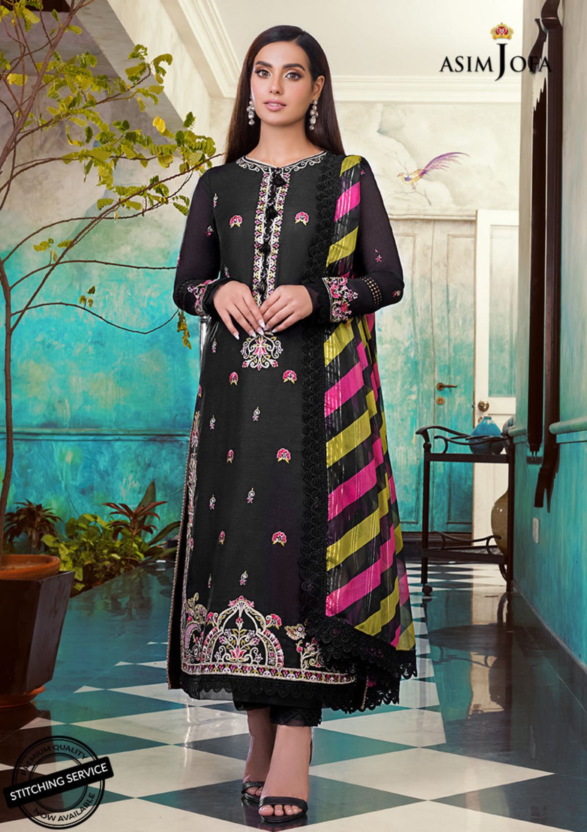 Winter Collection - Asim Jofa - Iqra & Minal - AJIM#11 available at Saleem Fabrics Traditions