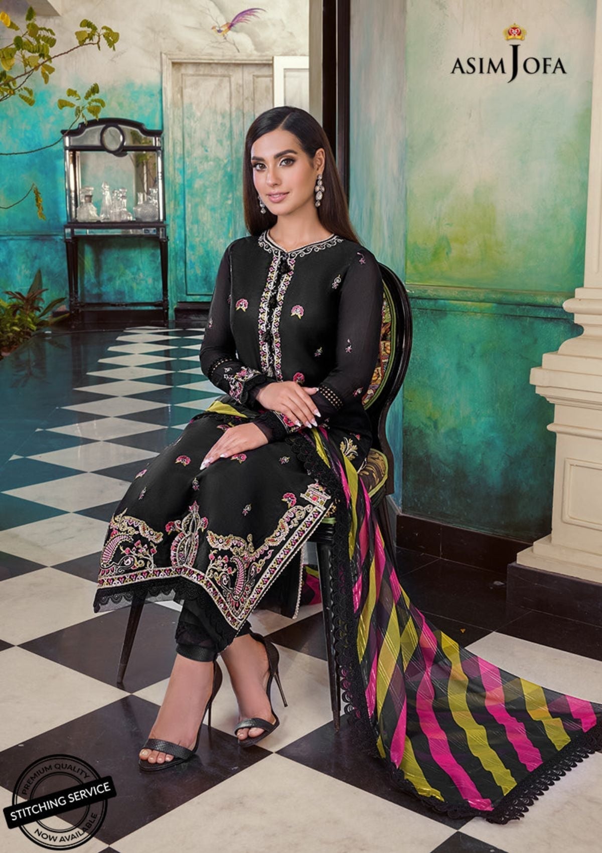 Winter Collection - Asim Jofa - Iqra & Minal - AJIM#11 available at Saleem Fabrics Traditions