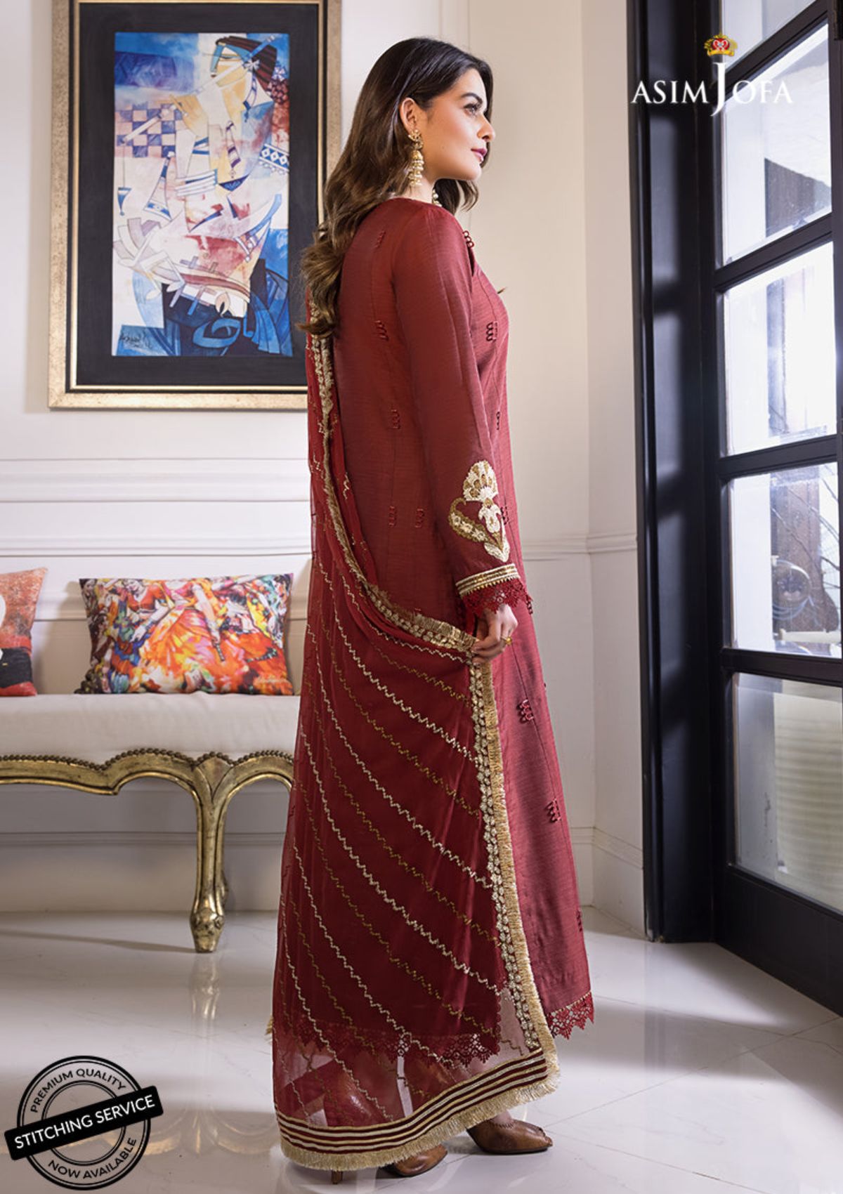 Winter Collection - Asim Jofa - Iqra & Minal - AJIM#12 available at Saleem Fabrics Traditions