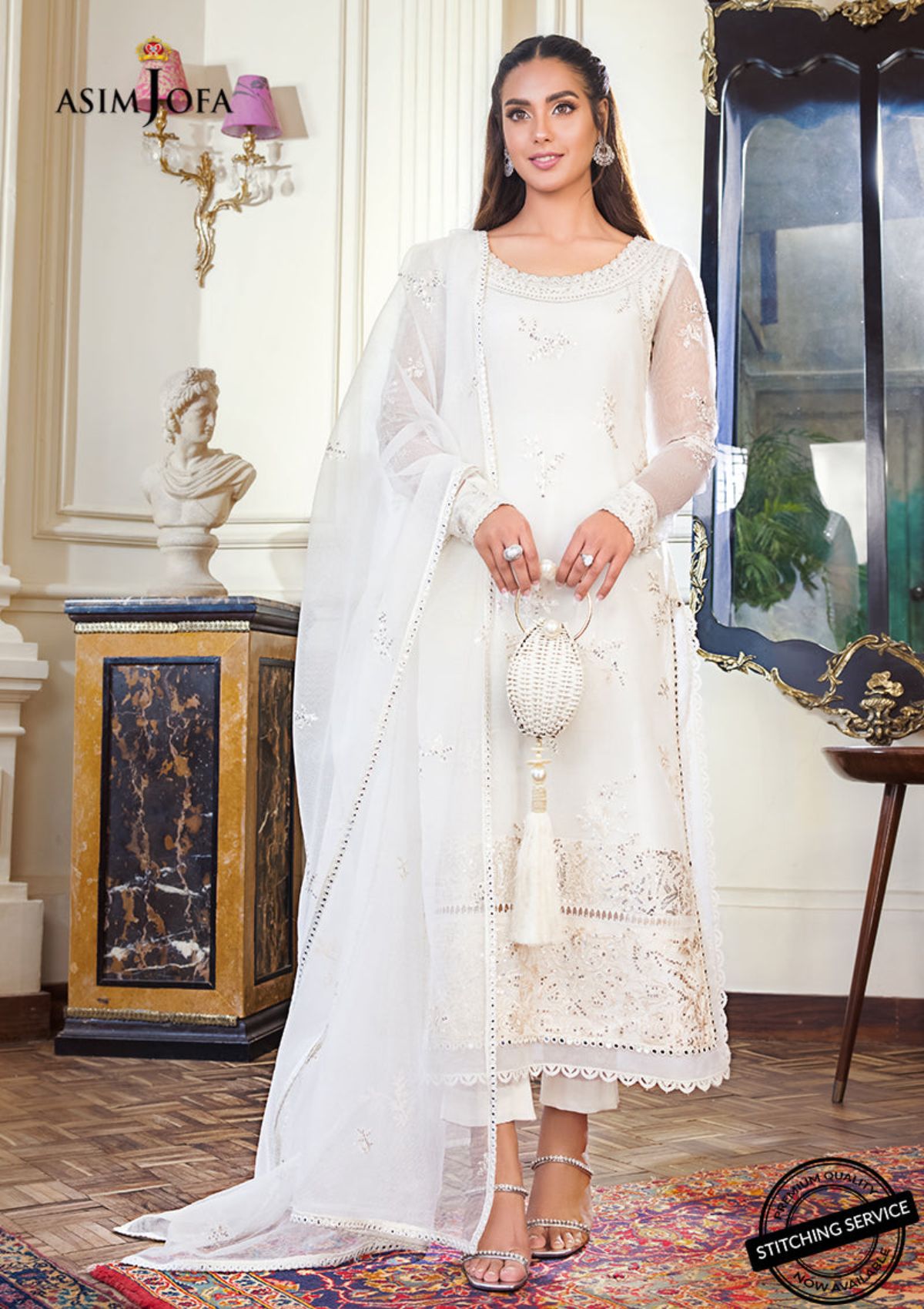 Winter Collection - Asim Jofa - Iqra & Minal - AJIM#13 available at Saleem Fabrics Traditions