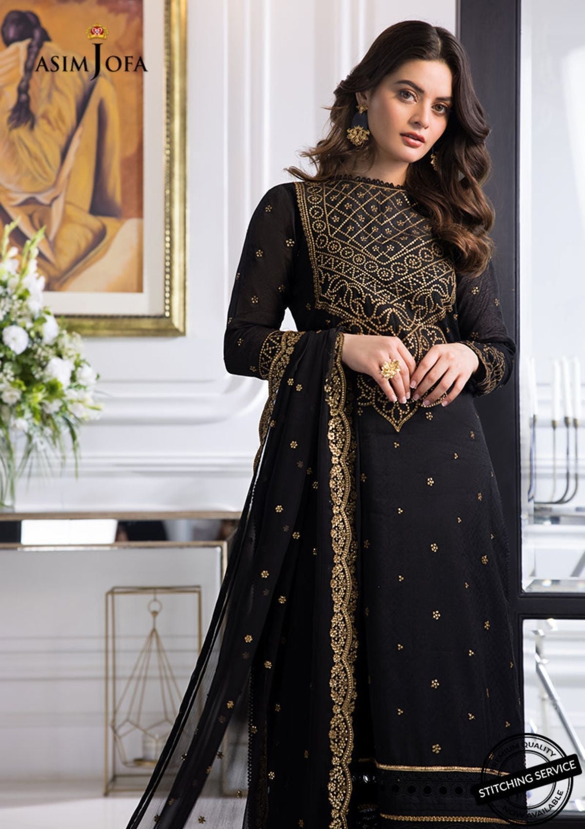 Winter Collection - Asim Jofa - Iqra & Minal - AJIM#14 available at Saleem Fabrics Traditions