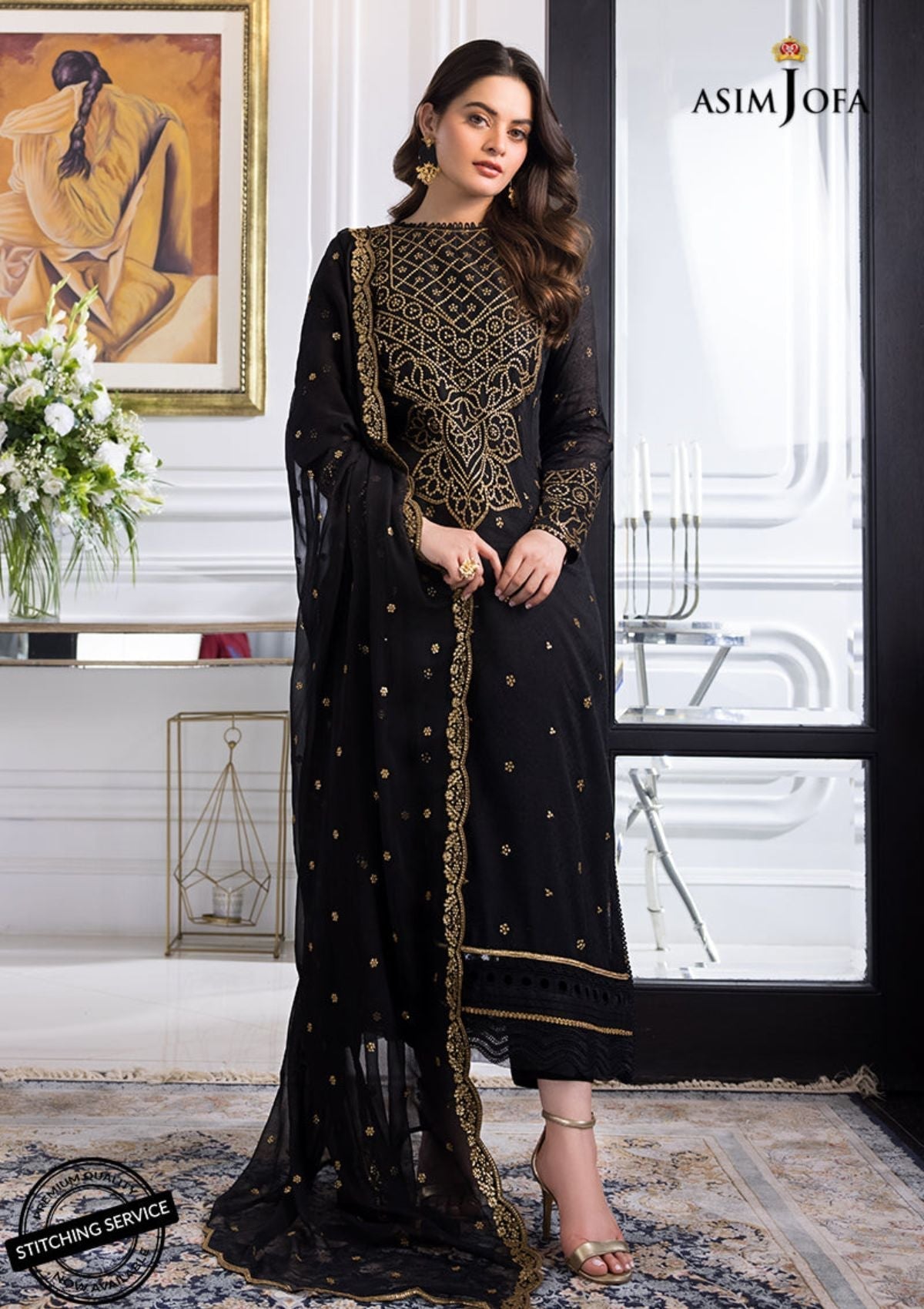 Winter Collection - Asim Jofa - Iqra & Minal - AJIM#14 available at Saleem Fabrics Traditions