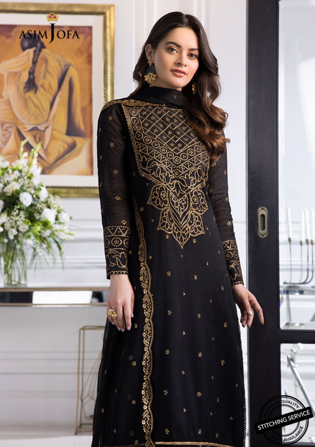 Winter Collection - Asim Jofa - Iqra & Minal - AJIM#14 available at Saleem Fabrics Traditions