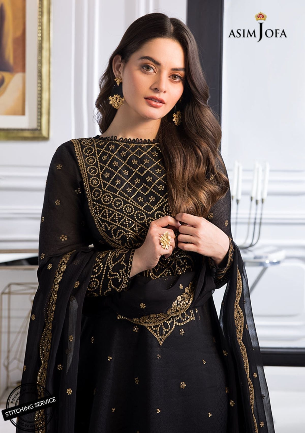 Winter Collection - Asim Jofa - Iqra & Minal - AJIM#14 available at Saleem Fabrics Traditions