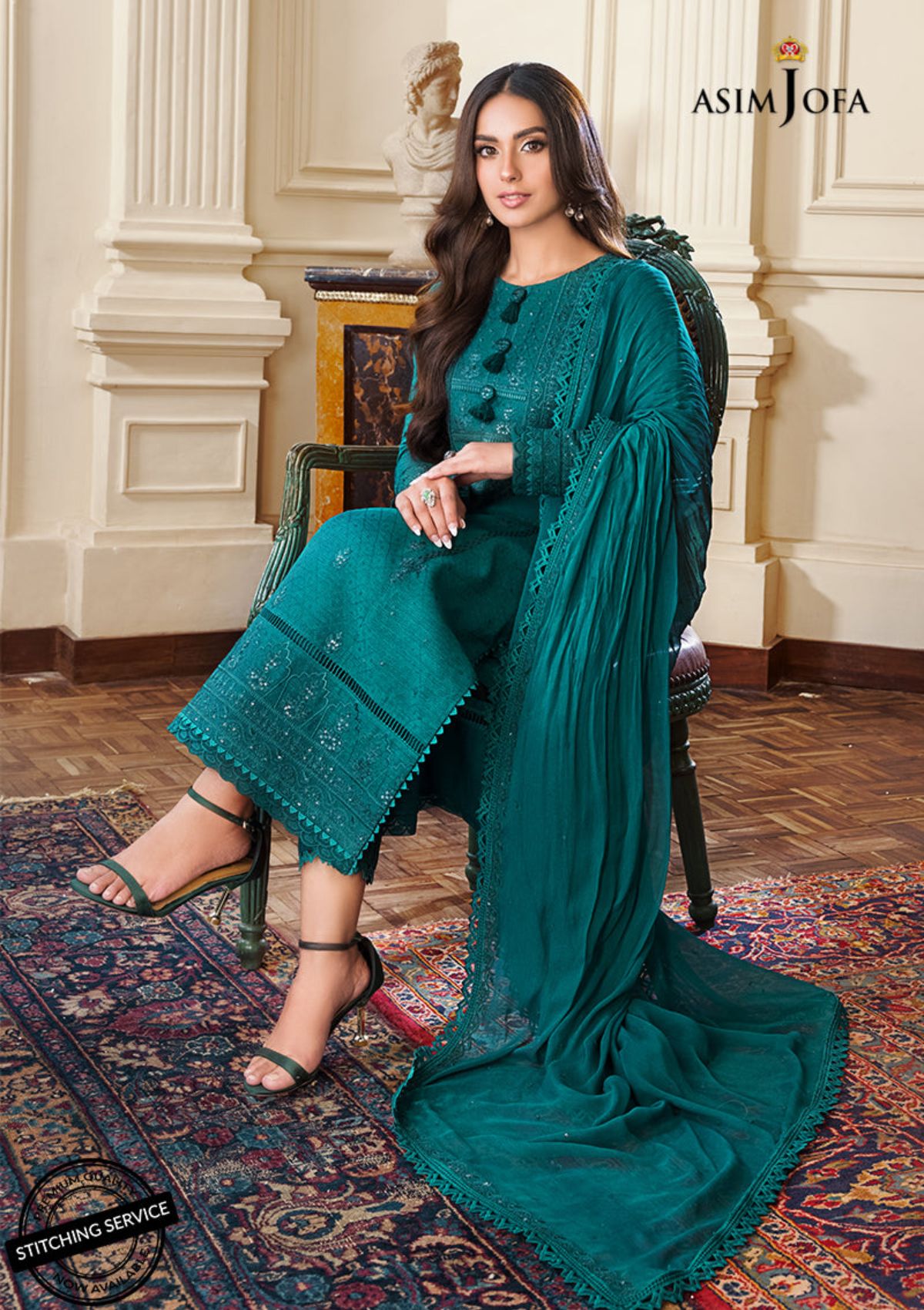 Winter Collection - Asim Jofa - Iqra & Minal - AJIM#15 available at Saleem Fabrics Traditions