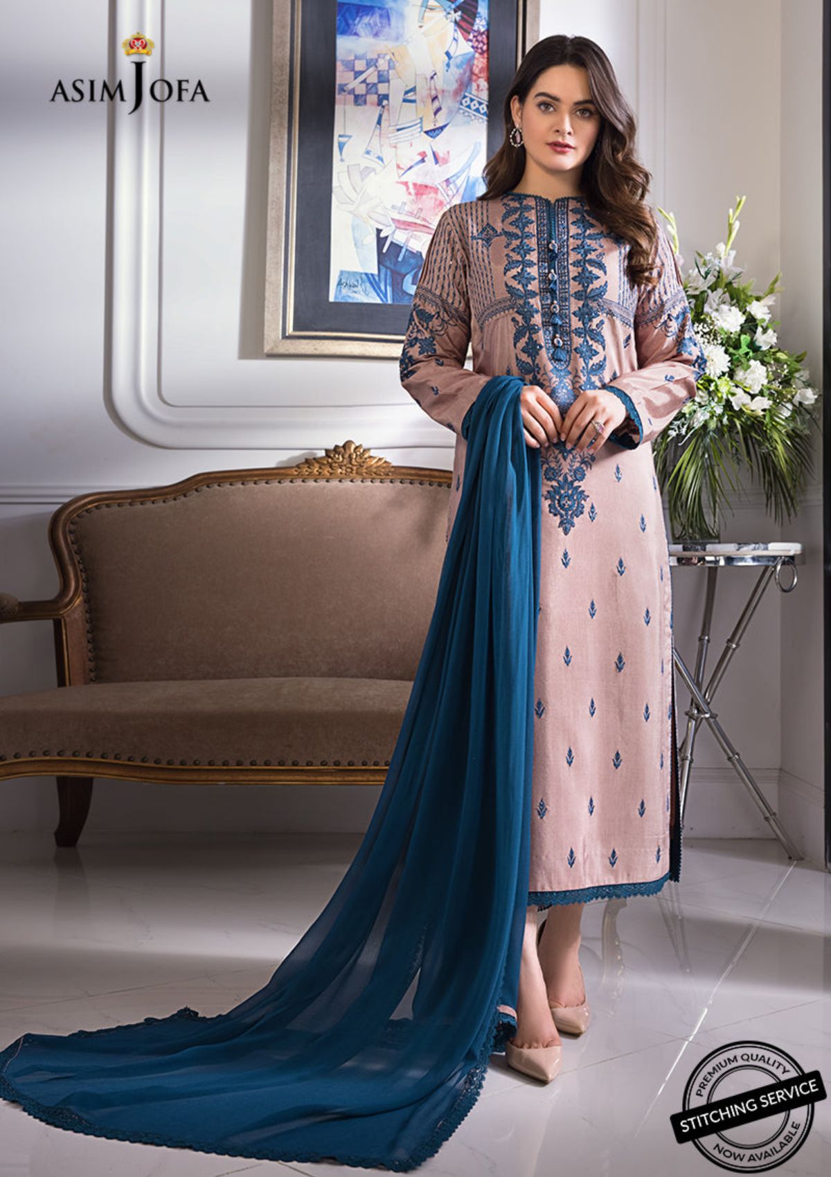 Winter Collection - Asim Jofa - Iqra & Minal - AJIM#16 available at Saleem Fabrics Traditions
