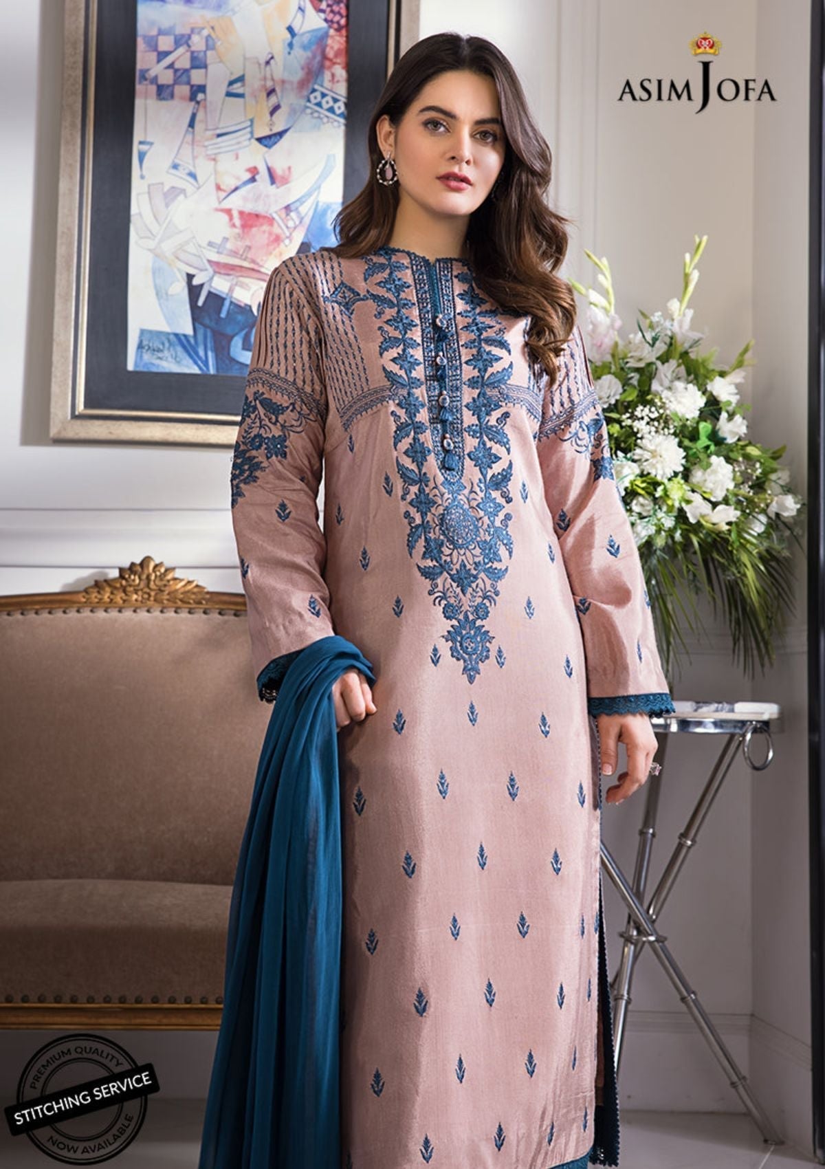 Winter Collection - Asim Jofa - Iqra & Minal - AJIM#16 available at Saleem Fabrics Traditions