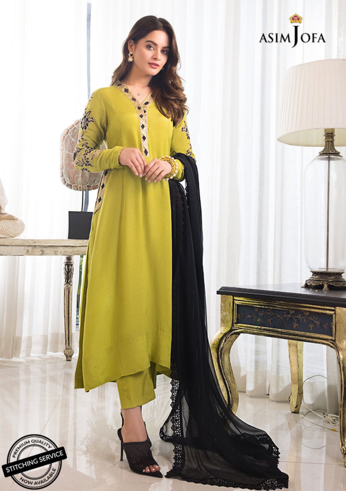 Winter Collection - Asim Jofa - Iqra & Minal - AJIM#18 available at Saleem Fabrics Traditions