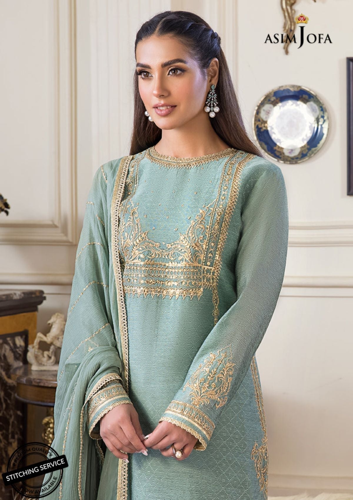 Winter Collection - Asim Jofa - Iqra & Minal - AJIM#21 available at Saleem Fabrics Traditions