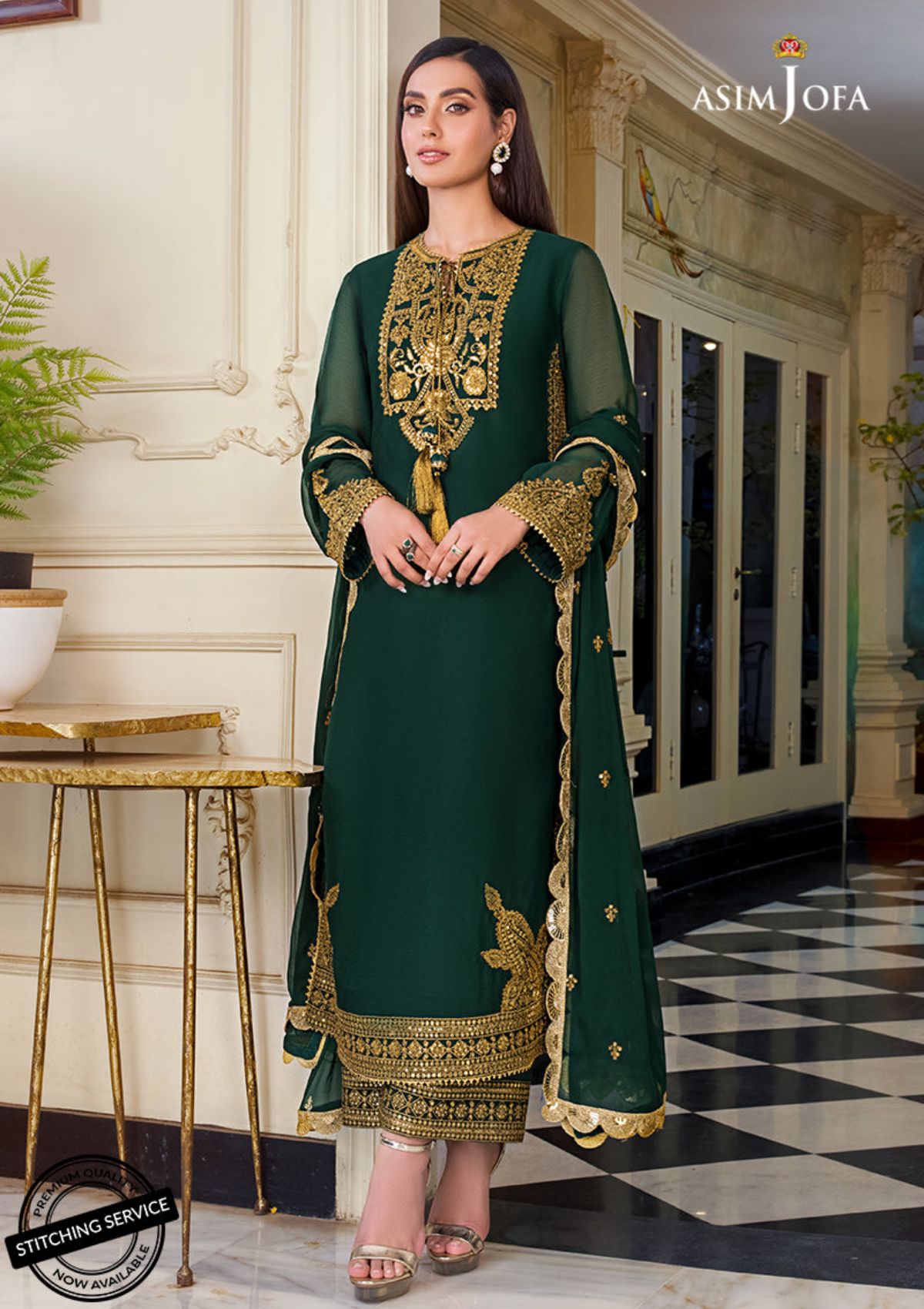 Winter Collection - Asim Jofa - Iqra & Minal - AJIM#3 available at Saleem Fabrics Traditions