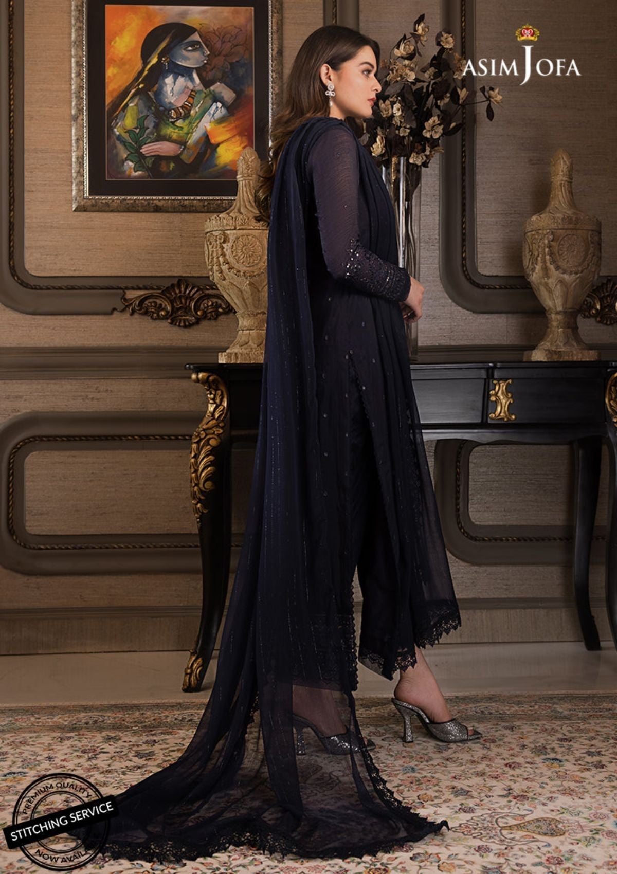 Winter Collection - Asim Jofa - Iqra & Minal - AJIM#4 available at Saleem Fabrics Traditions