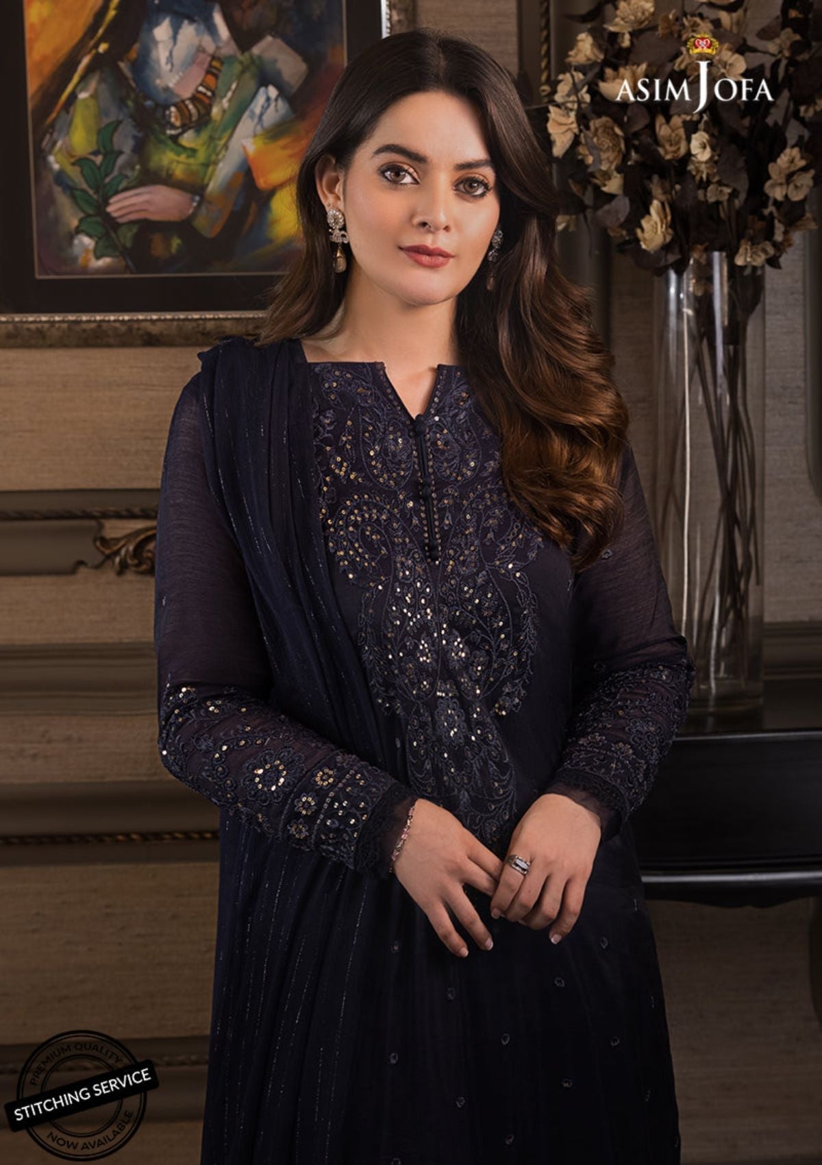 Winter Collection - Asim Jofa - Iqra & Minal - AJIM#4 available at Saleem Fabrics Traditions