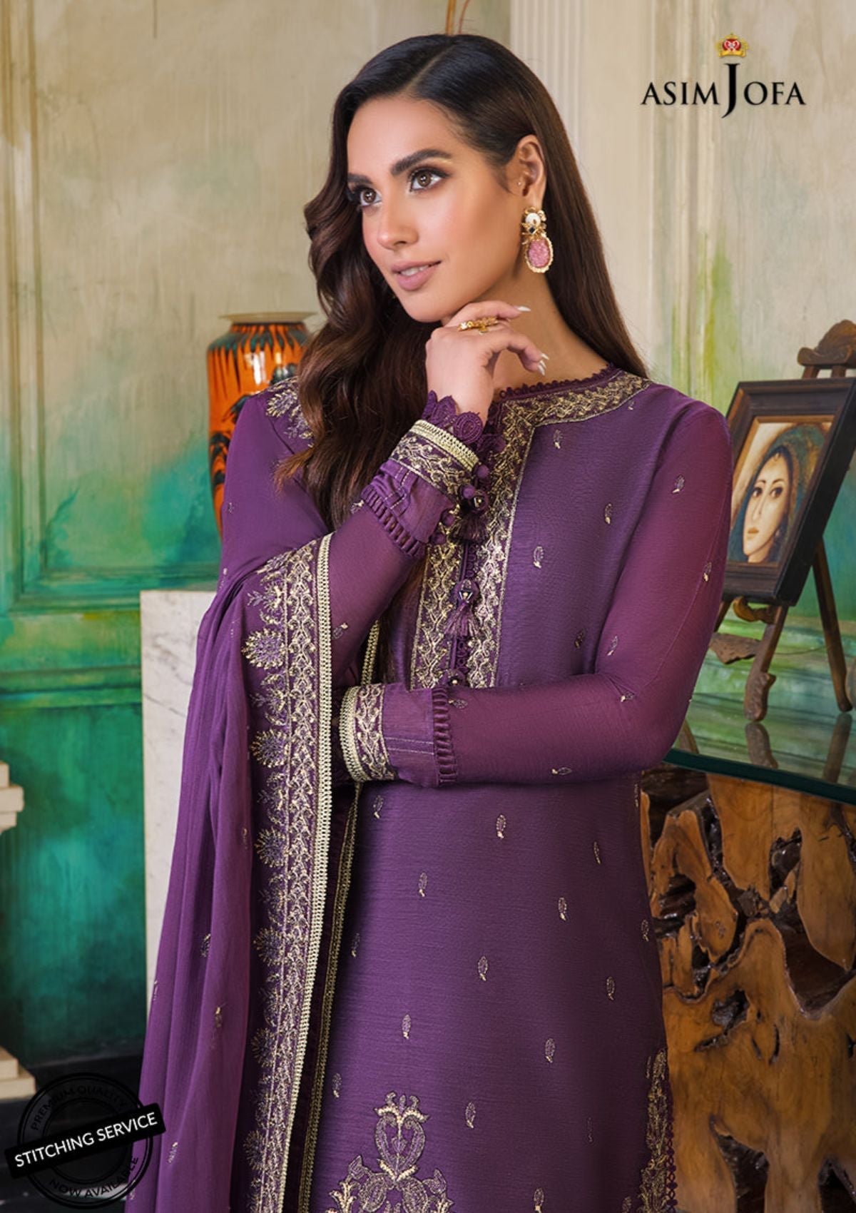 Winter Collection - Asim Jofa - Iqra & Minal - AJIM#5 available at Saleem Fabrics Traditions