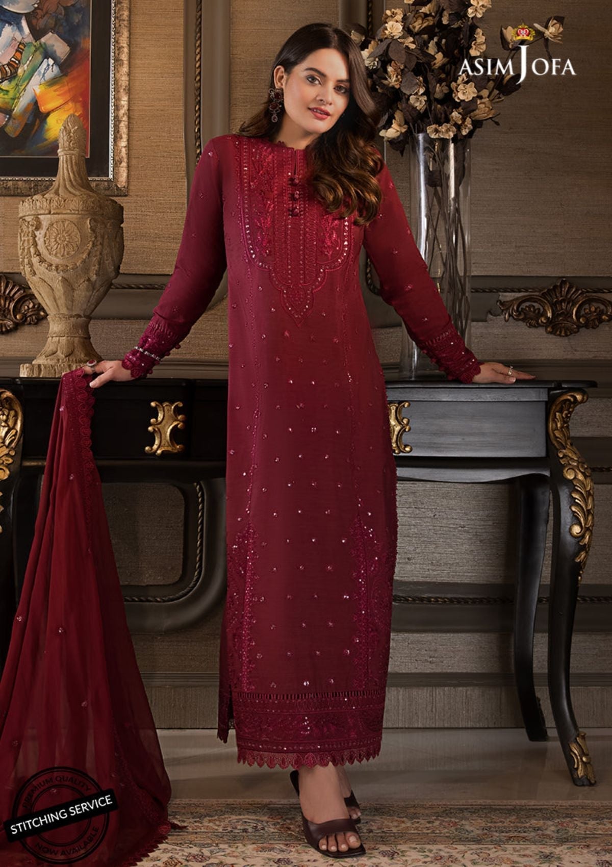 Winter Collection - Asim Jofa - Iqra & Minal - AJIM#6 available at Saleem Fabrics Traditions