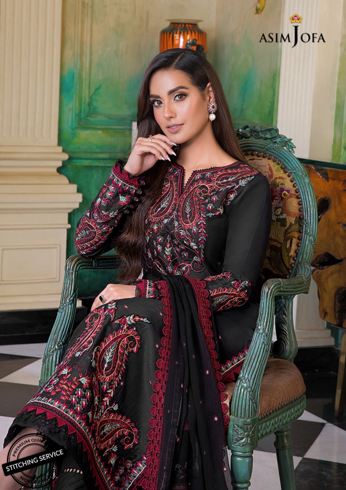 Winter Collection - Asim Jofa - Iqra & Minal - AJIM#7 available at Saleem Fabrics Traditions