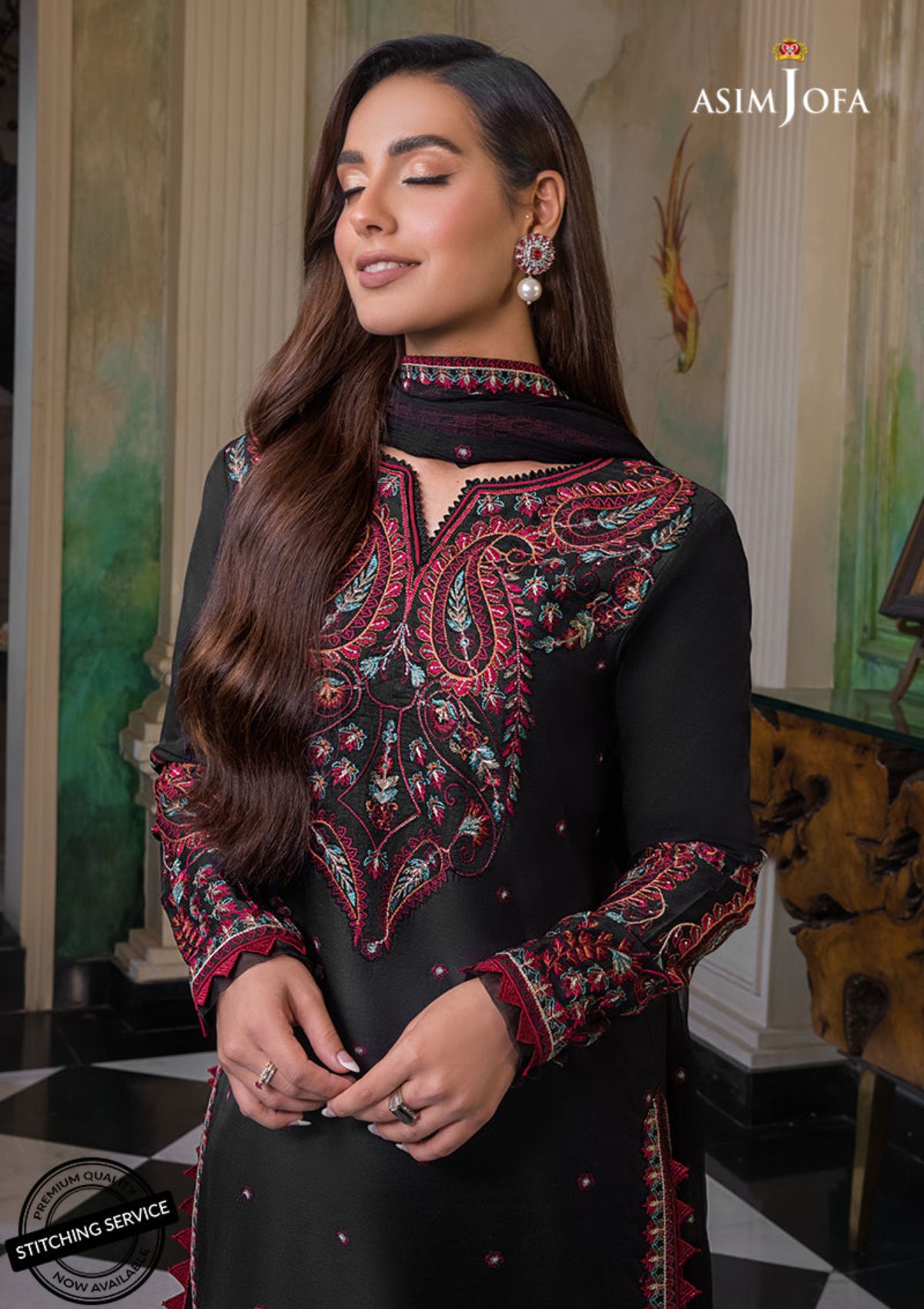 Winter Collection - Asim Jofa - Iqra & Minal - AJIM#7 available at Saleem Fabrics Traditions