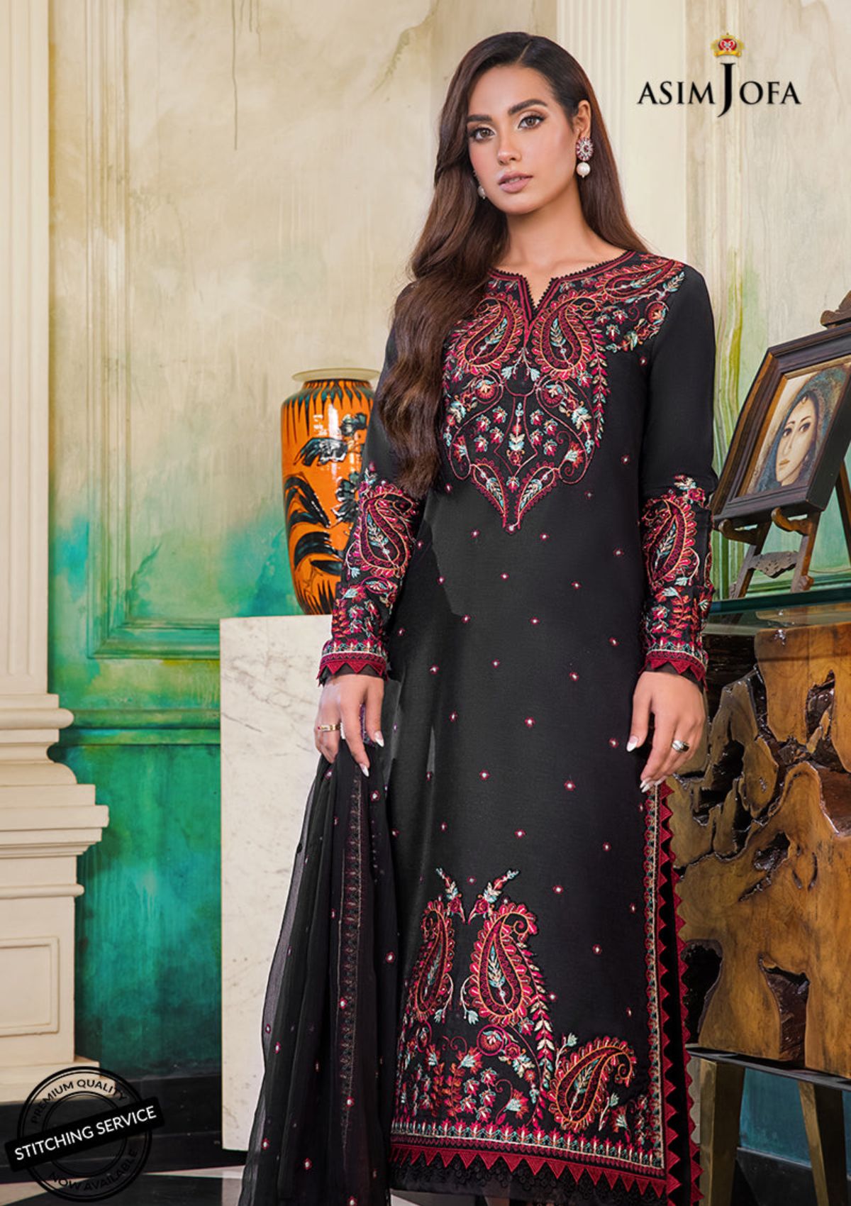 Winter Collection - Asim Jofa - Iqra & Minal - AJIM#7 available at Saleem Fabrics Traditions