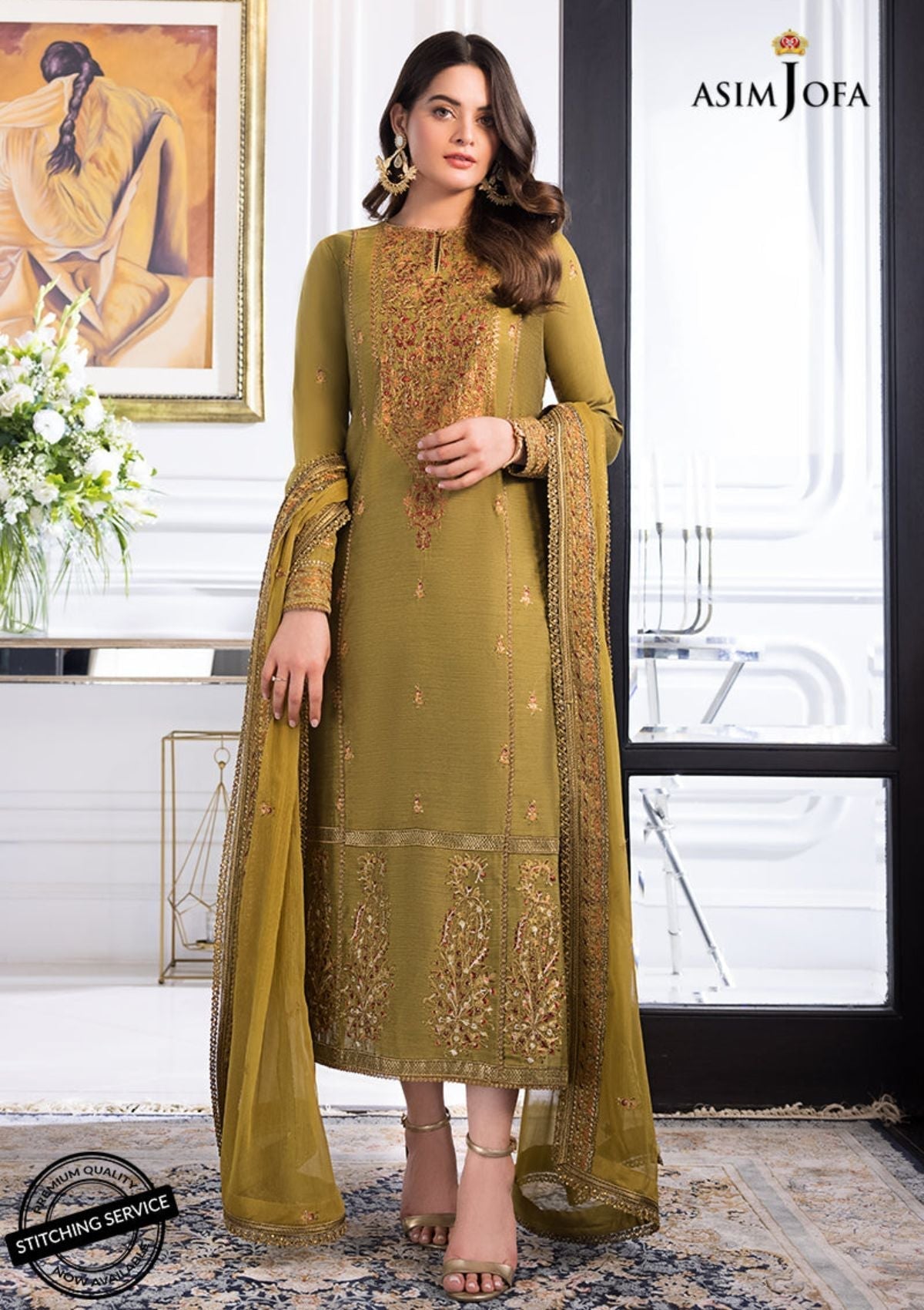 Winter Collection - Asim Jofa - Iqra & Minal - AJIM#8 available at Saleem Fabrics Traditions