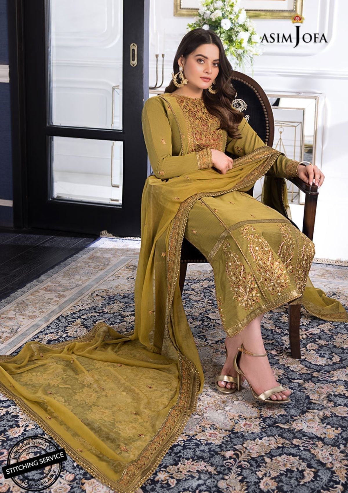 Winter Collection - Asim Jofa - Iqra & Minal - AJIM#8 available at Saleem Fabrics Traditions