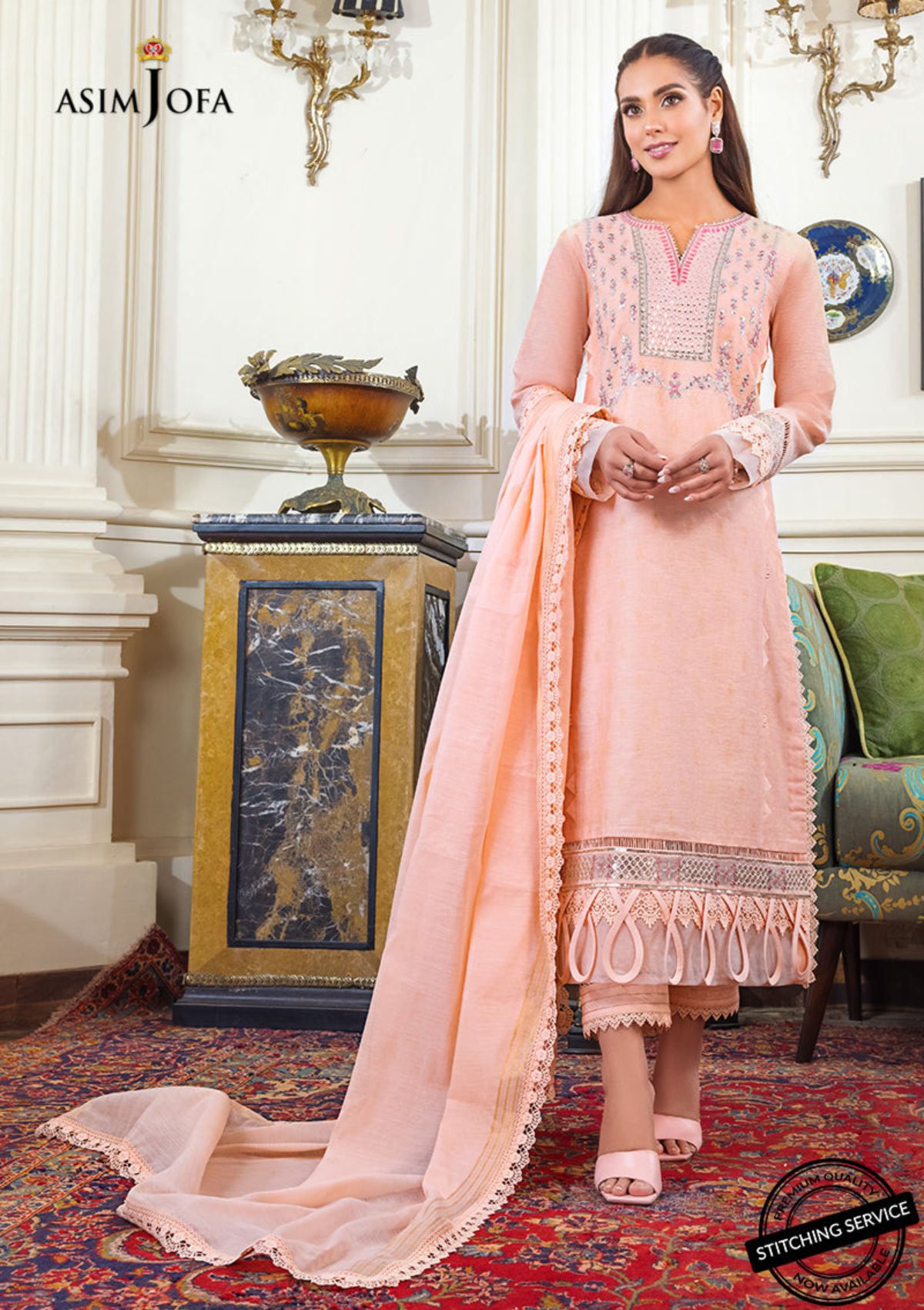 Winter Collection - Asim Jofa - Iqra & Minal - AJIM#9 available at Saleem Fabrics Traditions