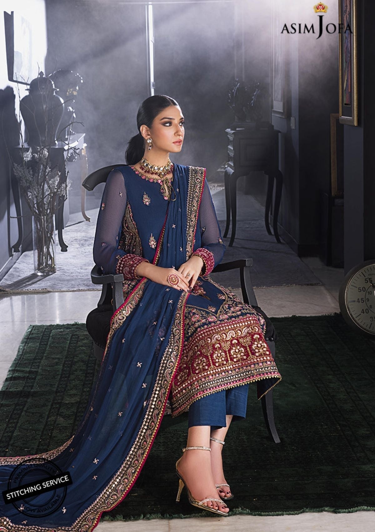 Winter Collection - Asim Jofa - Ramsha Edit - AJRE#1 available at Saleem Fabrics Traditions