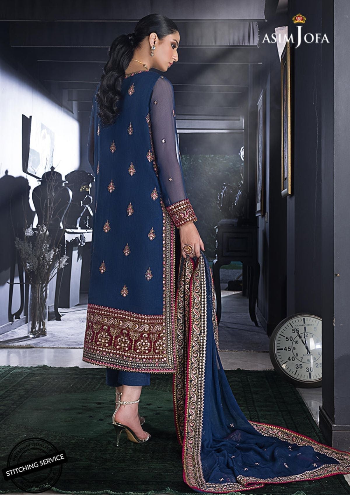 Winter Collection - Asim Jofa - Ramsha Edit - AJRE#1 available at Saleem Fabrics Traditions