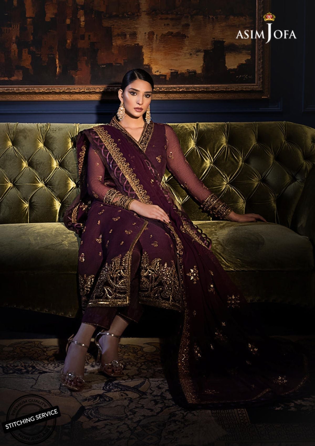 Winter Collection - Asim Jofa - Ramsha Edit - AJRE#10 available at Saleem Fabrics Traditions