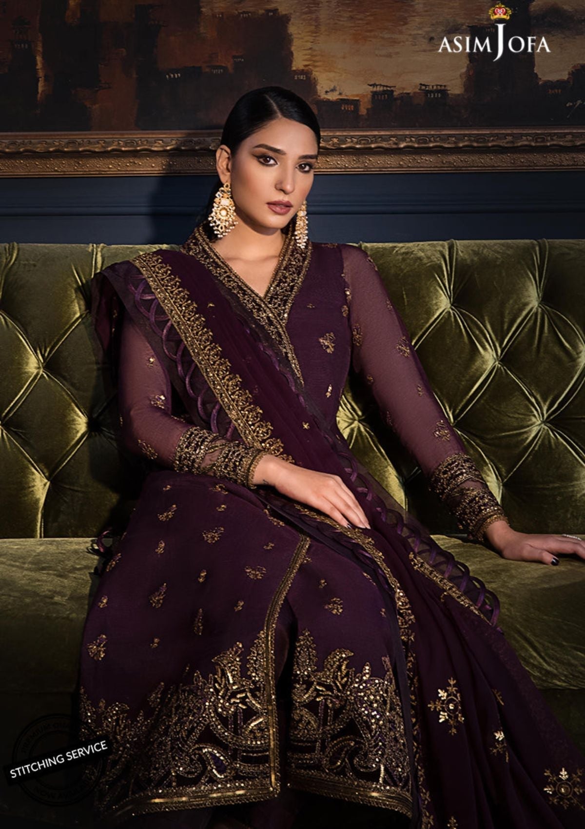 Winter Collection - Asim Jofa - Ramsha Edit - AJRE#10 available at Saleem Fabrics Traditions