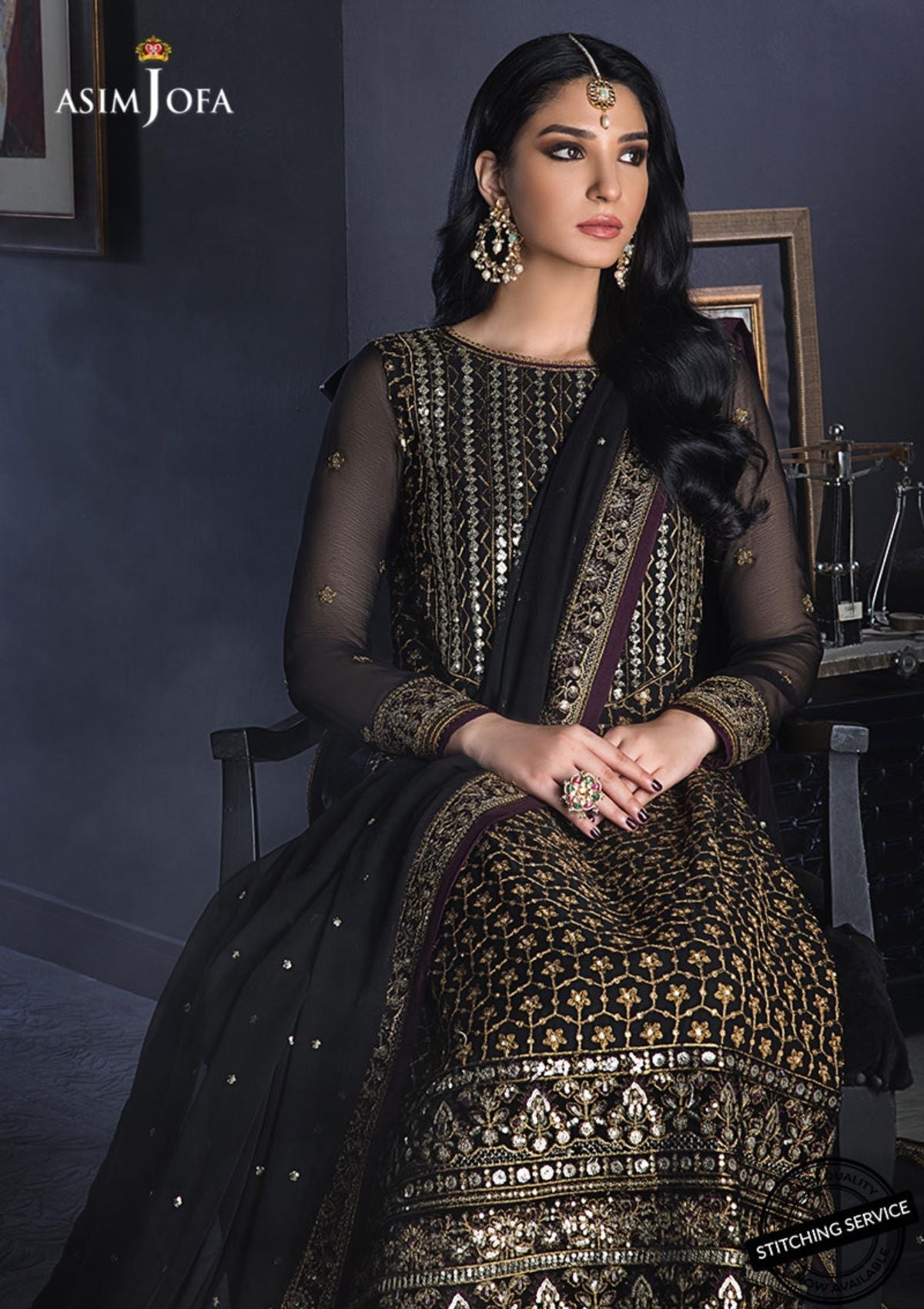 Winter Collection - Asim Jofa - Ramsha Edit - AJRE#11 available at Saleem Fabrics Traditions